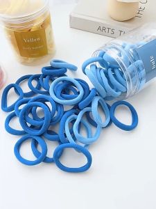GBL 50Pcs/box Hair Band Fashion Colorful Head Rope Hair Accessories Korean Style Colorful Hair Ties Seamless Elastic