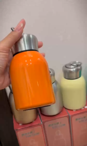 Bình giữ nhiệt inox đức - Bình giữ nhiệt mini 304 có quai xách dung tích 300ml thời trang