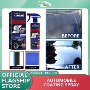 Rayhong Ceramic Coating For Cars Ceramic Automotive Coating Car Kit Anti Scratch Car Liquid Ceramic Coating Paint Sealant Protection High Protection Quick Coating Spray 3 In 1 Car Shield Coating Waterless Car Wax Polish Spray 120ml Car Repair Refurbish