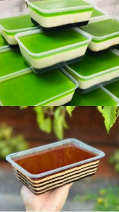 Khay nhựa PP Đa Năng Làm Khuôn Rau Cau Đựng Topping Trà Sữa