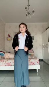 PROMO SUPER rok span belah tengah rempel sekolah SMA SMP SMK terlaris // Seragam sekolah kerja wanita