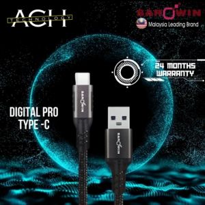 SAROWIN USB A to C Cable *10GB Data Transfer *Super Fast Charging 3.0 with Alluminium Alloy *USB A to C cable for Android/iOS 🔥24 MONTHS WARRANTY🔥