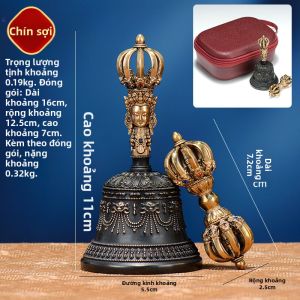 ZANGCUN | Chuông Cửu Châu Đồng Trang Trí Nhạc Cụ Báo Thức