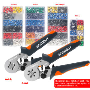 Ferrule Crimping Tool HSC8 6-4/6-6 Electrical Crimper Plier For Wire End Crimp Tube Terminals Electrical Circuit Repair