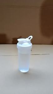 Sports Shaker Protein Bottle with steel Ball Powder Shake Cup Water Bottle Plastic Mixing Cup Body Building Exercise Bottle