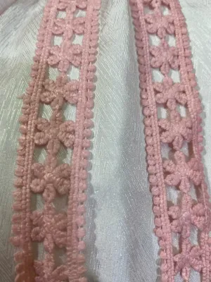 2m x 25cm ren viền ren chỉ cotton ren xinh trang trí váy áo túi ví nón làm handmade