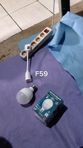 F59 LAMPU LED 20W PUTIH ORIGINAL SENSOR GERAKAN DAN UV CAHAYA GELAP MENYALA MITSUYAMA MOTION