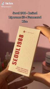 K-SECRET SEOUL 1988 เซรั่ม ครีม อายครีม ครีมกันแดด โฟมล้างหน้า น้ำมันทำความสะอาด