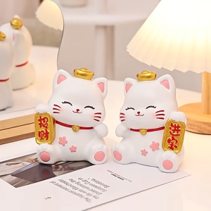 Set 2 Pembatas Buku Berdiri Kucing Lucu - Hiasan Meja & Organizer Buku Unik Cocok Untuk Hadiah