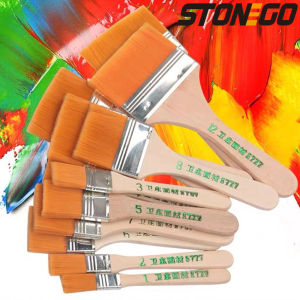 1/12PCS HighQuality Nylon Paint Brushes with Different Sizes and Wooden Handles Ideal for Acrylic Oil and Watercolor Painting