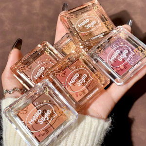 Clara. Small and Portable Eyeshadow Palette Earth Color Eyeshadows Shiny Eye Shadow Pallet Makeup Pigmentosa Cosmetic