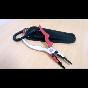 Tang Pemotong Kail Pancing Aluminium Tahan Karat 17.5cm Warna Merah