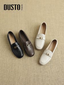 DUSTO | Dép Lười Nữ Kiểu Cổ Điển Màu Đen