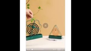 Iron Metal Mosquito Coil Holder Portable Incense Burner for Home Camping Mosquito Repellent Air Plant Stand