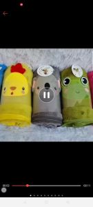 COD HANDUK 3D KARAKTER KUPING DAN ANIMAL UKURAN 60x120cm HANDUK ANAK TANGGUNG BAHAN MICROFIBER