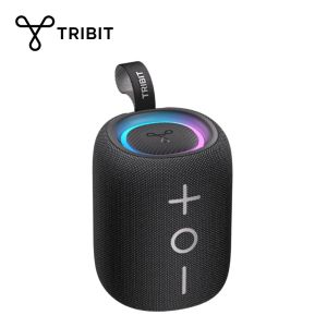 TRIBIT New StormBox Mini+ Portable Bluetooth Speaker12W Power 360° Sound With XBass LEDs APP Control IPX7 Waterproof Outdoo