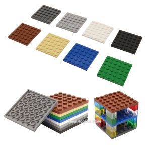 20PCS 3958 Small Base Plate 6x6 Dots Moc Creative DIY Building Blocks Bricks Assemble Constructions Toys for Children
