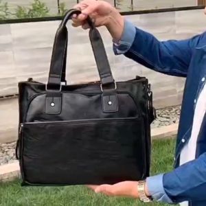 TAS SELEMPANG KERJA IMPORT BISA MUAT LAPTOP 14 INCH BAHAN KULIT 0035#