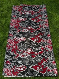 {BEST SELLER} KAIN BATIK PRINT MERAH 03 LENGKAP KATUN PRIMA HALUS HIGH QUALITY