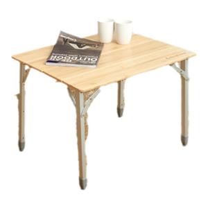 Kingcamp | Adjustable Height Bamboo Folding Table