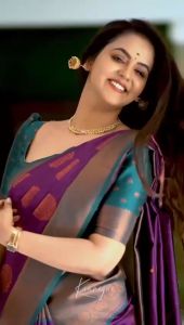 ( READY STOCK ) SOUTH STYLE SOFT LICHI SILK / NEW DESIGNER PARY WEAR AND DINNER WEDDING SAREE