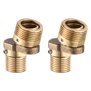 Wall Mounted Adjustment Shower Faucet Adapter 360° Rotatable Angled Curved Foot   Eccentric Screw Corner Replacement Parts