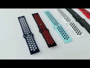 Tali Jam Watch Strap Sport Double Color Porous Strap 22mm Fits Generic For Honor Watch 5 Ultra/ Honor Watch GS3/ Watch GS4/ Watch 4 Pro/ Honor Magic Watch 2