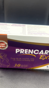 Prencare Extra viên uống bổ sung sắt acid folic DHA và các vitamin khoáng chất cho bầu (H/30v)