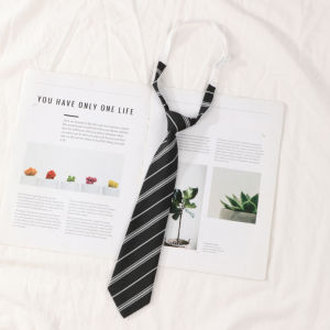 Red Striped Womens Ready-to-Wear Bow Tie