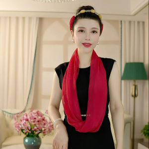 Khăn Choàng Lụa Thời Trang Đa Năng Chống Nắng Du Lịch Mua Sắm Mùa Hè Cho Nữ Khăn Choàng Lụi Phong Cách Hàn Quốc Đa Năng