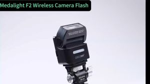 MEDALIGHT F2 Mini Compact Wireless Flash Trigger Receiver 4 Power Standard Hotshoe 6200K MVP CAMERA