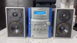 Bán Dàn Nghe Nhạc Kenwood RXD - SH3MD bãi nhật về mầu xanh đẹp keng hát cực tốt( mua ip shop chỉ 999k)