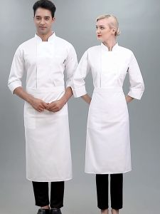 【Local Warehouse】Soft Chef Top Long Sleeve Colorfast Plus Size Long Sleeves Cook Uniform Stand Collar Cook Uniform Chef Clothes Chef Uniform for Men Chefs Uniform Catering Uniform Ready Stock Chef Uniform Men Hotel Chef Uniforms Chef Uniform for Women/Men