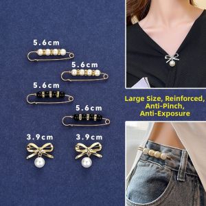Pin Buckle Pants Waist Cinching Anti Exposure Safety Pin Clothes Fixing Alloy Brooch Pin Womens Fashion Accessories