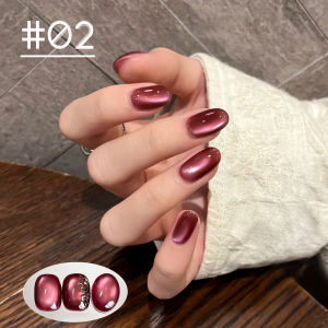ยาทาเล็บเจลสีแดงแบบตาแมว WS Winter Nail 1 ชิ้น สำหรับร้านทำเล็บ ยาทาเล็บเจลยอดนิยมสำหรับทำเล็บขาว  อุปกรณ์ทำเล็บ  สำหรับเทศกาลคริสต์มาส