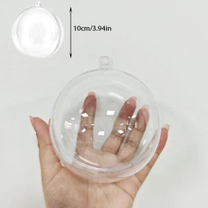 Transparent Round Balls DIY Plastic Balls Size from 10-20cm Home Globular Ornament Fillable Clear Ball Present Box