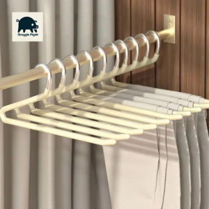 Stainless Steel Trouser Hanger Clothes Pants Organizer Clothes Rack Closet Storage Space Saving Drying Towel Rackers