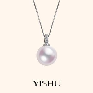 YISHU | Dây Chuyền Đơn Viên Ngọc Trai Akoya Aurora Bạc 925