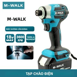M-WALK 18V Máy Vặn Vít Điện Không Dây Máy Điều Khiển Tác Động Không Chổi Than 180N.M Máy Khoan Đa Chức Năng Công Cụ Tương Thích Với Pin Makita Tại Nhà DIY