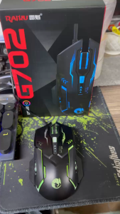 Chuột cao cấp đèn led đổi màu có dây G702 Độ phân giải quang học điều chỉnh từ 800 / 1200 / 1600 / 2400 (dpi)