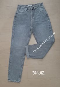 Bershka Overruns High Waist Non Stretch  Mom Jeans (size: 24"- 36")