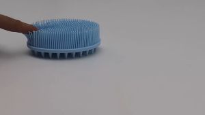 Double Sided Silicone Bath Brush Bath Shower Exfoliating Skin Fit Brush Shampoo Head Massage Brush Comb Massage