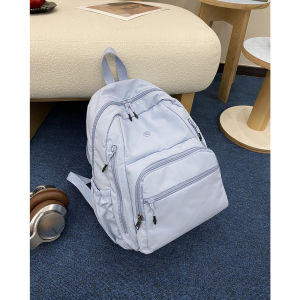 Túi Đeo Vai Đôi Ngoài Trời Đơn Giản Thiết Kế Khoét Sâu Dung Tích Lớn Màu Trơn Có Thể Gập Lại Đựng Máy Tính 15 Inch Túi Du Lịch