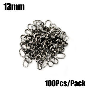 Topranc Oval Fishing Split Rings Stainless Steel Connectors for Hard Baits Spinners and Lure Attachments