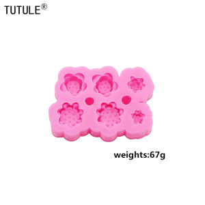Frog Lotus Leaves Micro Landscape Potted Plants Fish Tank Small Silicone Mold DIY Resin Accessories Chocolate Fondant Cake Mould