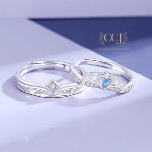 Cincin Couple Silver Adjustable S17 | Pasangan | Nikah | Lamaran | Hadiah | Tunangan 925 Perak | Aksesoris Pria Wanita