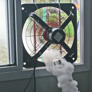 โลหะ พัดลมดูดอากาศ 10/12/14/16นิ้ว พร้อมสวิตซ์ พัดลมดูดควัน พัดลมดูดอากาศในครัว พร้อมสวิตซ์ ติดผนังได้มอเตอร์ทองแดง