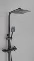 SUS304 4 In 1 Matte Black Shower Faucet - Hot Cold Water Rainfall Shower Set with Handheld, Water Saving Durable Anti-Rust Bathroom Fixture for Philippine Homes. 
