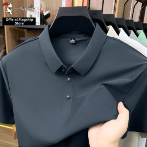 TUCANO | Seamless Nylon Polo Shirt Mens Short Sleeve Slim Fit