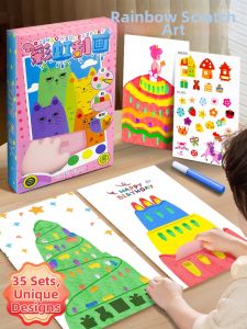WEIBAI | DIY Graffiti Scratch Art Drawing Children Toy